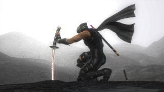 Man black outfit sword flag - a black cape free wallpaper