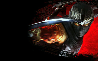 Man sword red background black - game art free wallpaper for desktop
