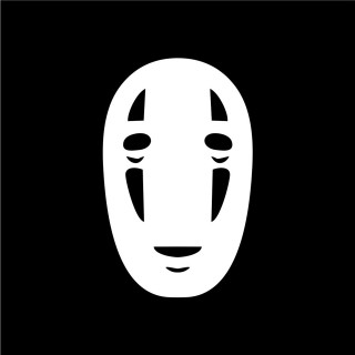 White mask black background face - a white mask free wallpaper