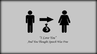 Couple money sign love speech - free free wallpaper for desktop