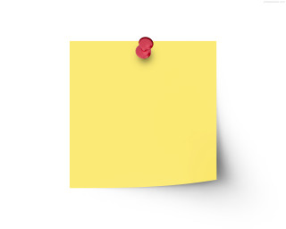 Yellow postit note red pushpin - the top of it free wallpaper for desktop