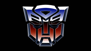 Stylized robot face black background - mecha free wallpaper