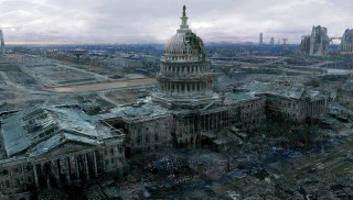 Large building dome sky clouds 2 - a few building free wallpaper