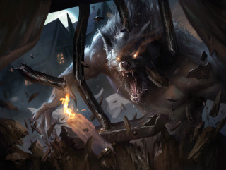 Demonic creature glowing eyes demon 2 - a demonic creature free wallpaper