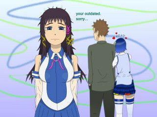 Man woman blue background message - a message free wallpaper