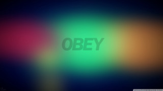 Blurry obey black background green - carles delclaux i free wallpaper