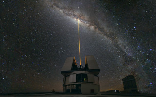 Telescope building stars sky yellow - a telescope free wallpaper