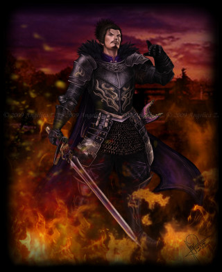 Man black outfit sword flame - dark soul free wallpaper for mobile