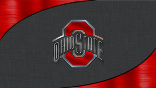 Red black background ohio stripe - typographic free wallpaper for desktop