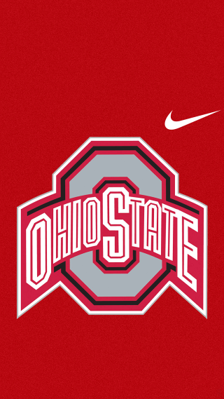 Red gray logo ohio state - a white nike logo free wallpaper for mobile