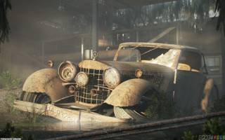 Old car dirty area trees - an old car free wallpaper