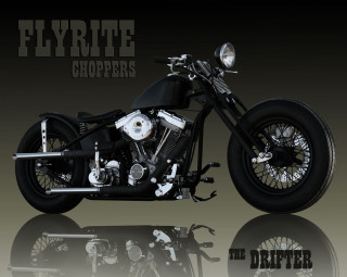 Black motorcycle chrome rims reflection - a black motorcycle free wallpaper