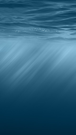 Blue ocean waves shore person - free minimalism wallpaper