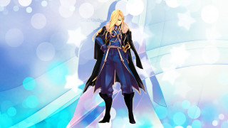 Anime blonde blue outfit stars - a blue outfit free wallpaper for desktop