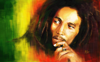 Man dreadlocks cigarette painting art - a painting of a man free wallpaper for desktop