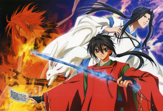 Man sword woman redcoat dragon - a dragon free wallpaper