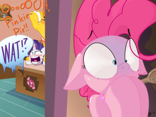 Pinkie pie standing wall sign - free anime wallpaper for desktop