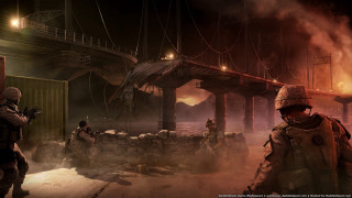 Man military uniform bridge night - a man in a military uniform free wallpaper for desktop