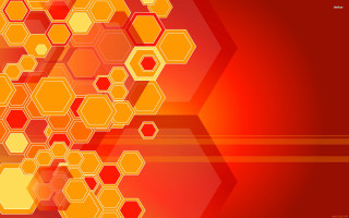 Red yellow hexagonal background shapes 2 - hexagonal free wallpaper