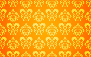 Yellow white wallpaper pattern side 2 - ornamental free wallpaper