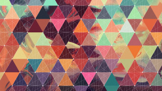 Woman face mosaic pattern triangles - a womans face free wallpaper