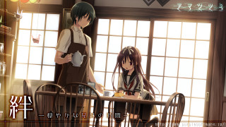 Couple standing window table coffee - a couple of people free wallpaper