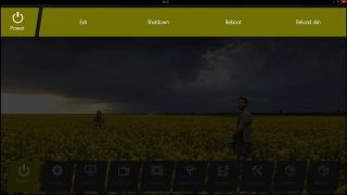 Man yellow flowers cloudy sky - a dark sky in the background free wallpaper
