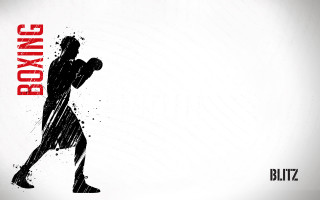 Man holding baseball bat boxing - simple form free wallpaper for desktop