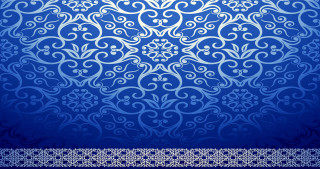 Blue white pattern border bottom - a blue border free wallpaper