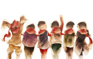 Group people walking street arms - yusuke murata free wallpaper