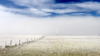 Field fence sky clouds snow - a few snow free wallpaper for desktop