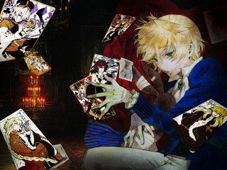 Man chair box cards demon - a chair holding free wallpaper for desktop