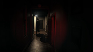 Person dark hallway light cat - a dark hallway free wallpaper