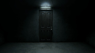Dark room door light window - akihiko yoshida free wallpaper