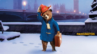 Bear blue coat hat suitcase - a bear free wallpaper