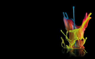 Glass liquid black background reflection - shown free wallpaper