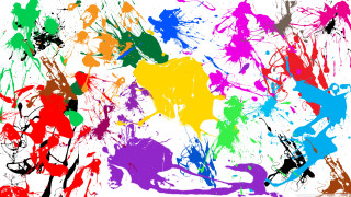 Colorful background paint splatters white - affandi free wallpaper