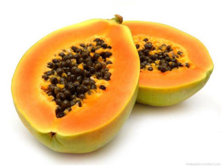 Papaya halves white background seeds - p free wallpaper for desktop
