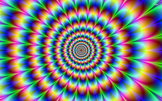 Psychedelic spiral design colorful artwork 4 - bridget riley free wallpaper for desktop