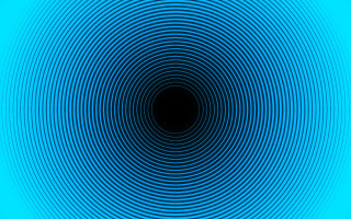 Blue circle black center beeple - op art free wallpaper for desktop