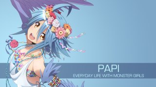 Girl blue hair flowers background - eiq free wallpaper