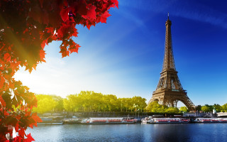 Eiffel tower paris landmark iconic 8 - the river free wallpaper