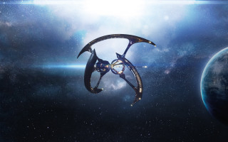 Space station planet star horizon - a planet free wallpaper