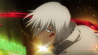 White hair sword anime neon - cel free wallpaper