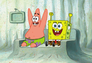 Spongebob patrick bathroom tv background - andries both free wallpaper for desktop