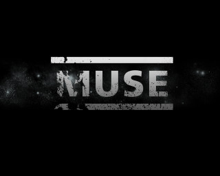 Muse black white space background - star and dust free wallpaper