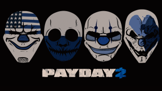 Masks payday blue white group - madhouse free wallpaper for desktop