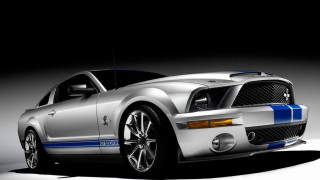 Silver blue mustang dark room - a silver free wallpaper