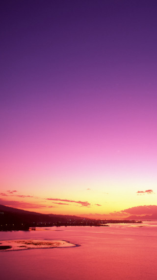 Plane purple sky sunset water - free sunset wallpaper for mobile