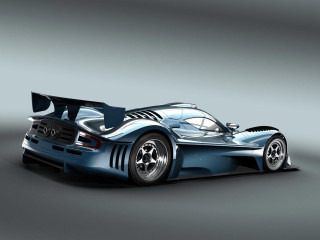 Blue sports car 3d rendering - motion free wallpaper